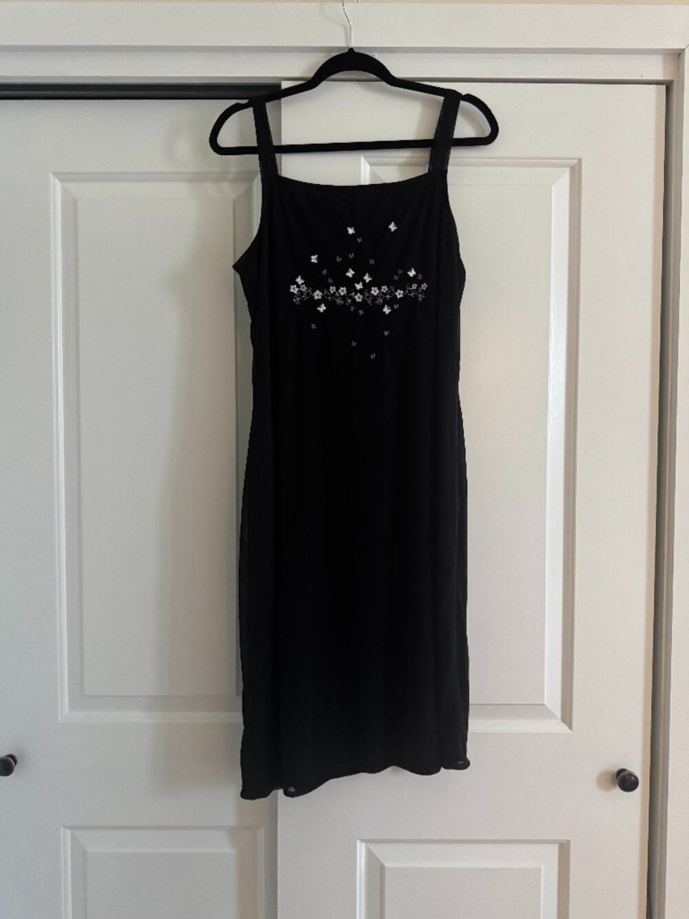 Candy Rocket Black Butterfly Y2k 90's Dress, Size Large